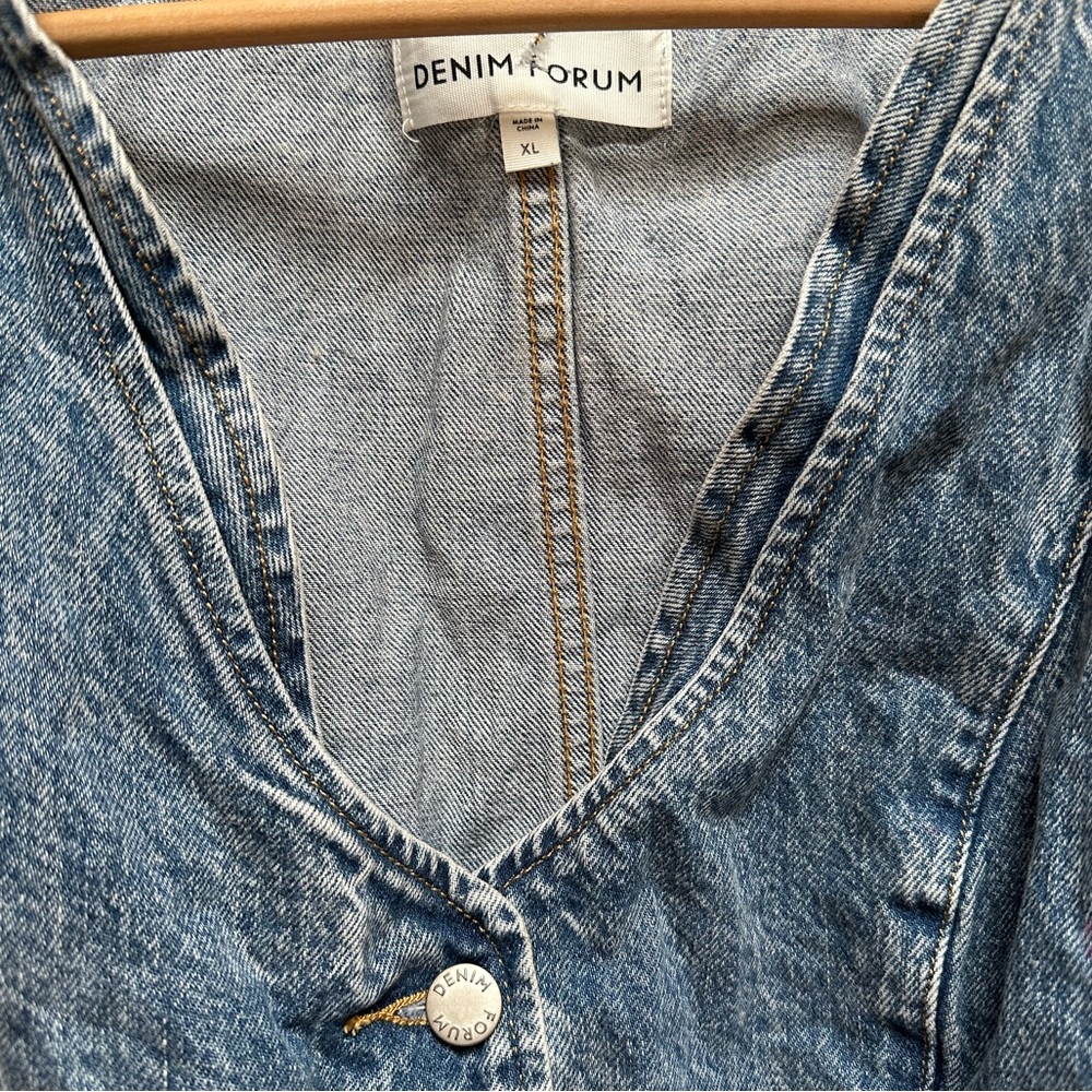 Denim Forum The '90s Mia Denim Vest - Picture 3 of 5